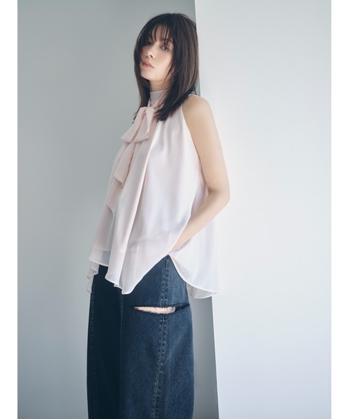 ワイドパンツ ジーンズ デニム デニムパンツ 「00サイズあり」カットアウトバレルデニムパンツ レディースの画像