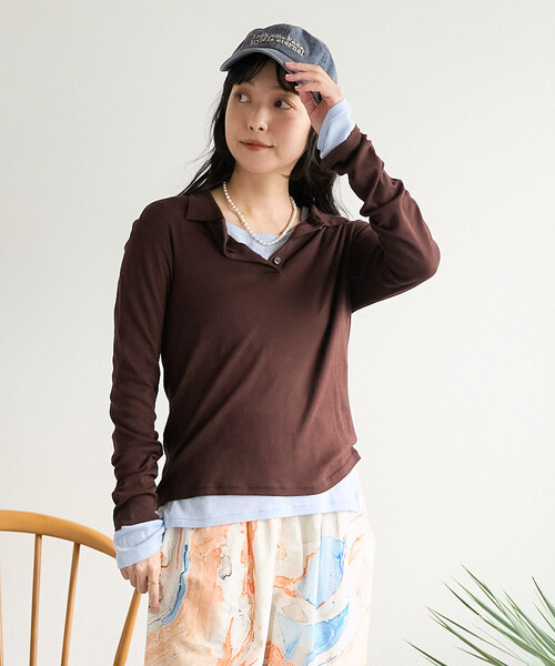FREAK'S STORE（フリークスストア） tシャツ コットンブレンド ポロ襟