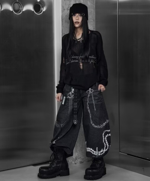パンツ Rosen Kreuz Rosen Kreuz】ZIP WIDE BAGGY PANTS – PRESSING WEB SHOP