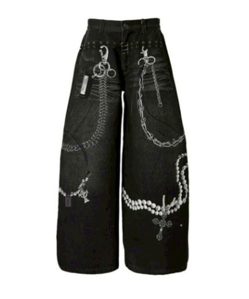 パンツ Rosen Kreuz VINTAGE LEATHER WASHED PANTS Rosen Kreuz】ZIP WIDE BAGGY PANTS – PRESSING WEB SHOP