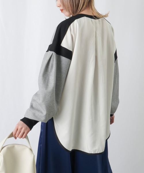 「LUCA/LADY LUCK LUCA」 長袖カットソー FREE ブラック レディース_画像3