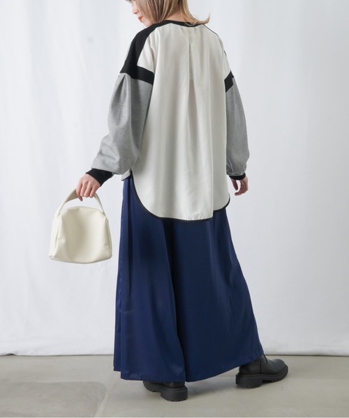 「LUCA/LADY LUCK LUCA」 長袖カットソー FREE ブラック レディース_画像6