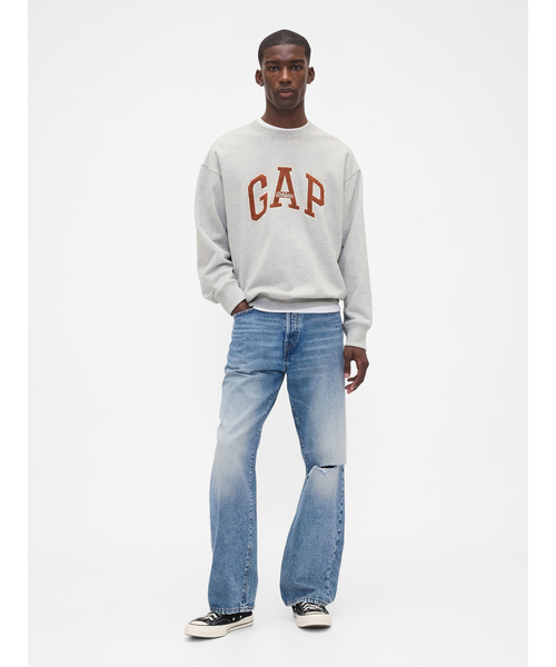 GAP（ギャップ） スウェットカットソー M ライトグレー メンズ