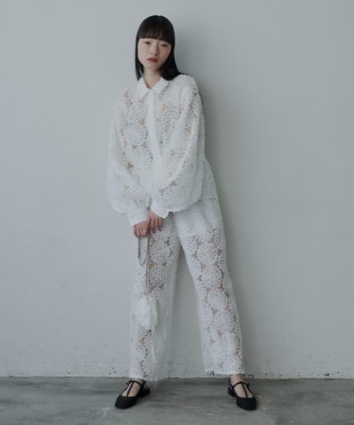 「PERNA」 長袖シャツ FREE ブラック レディース_画像3