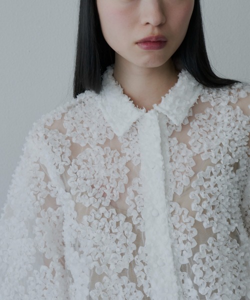 「PERNA」 長袖シャツ FREE ブラック レディース_画像8