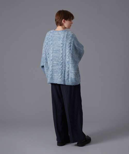 「ONCILY」 長袖ニット MEDIUM レッド メンズ_画像2