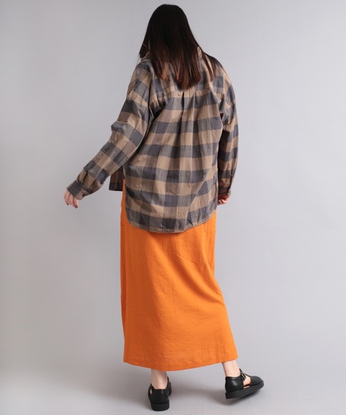 「RNA-N」 長袖シャツ MEDIUM スモークピンク レディース_画像2