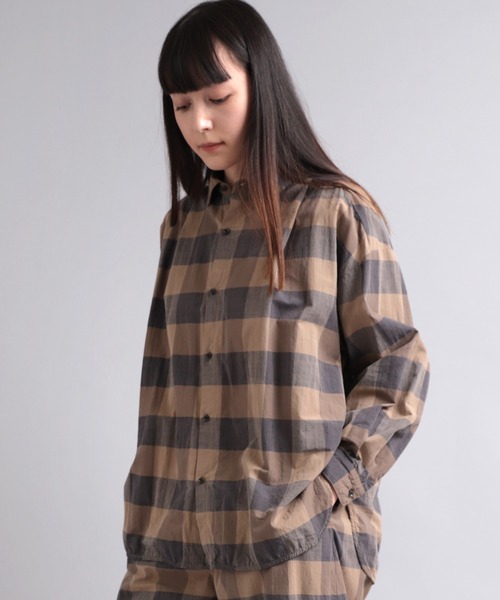 「RNA-N」 長袖シャツ MEDIUM スモークピンク レディース_画像9