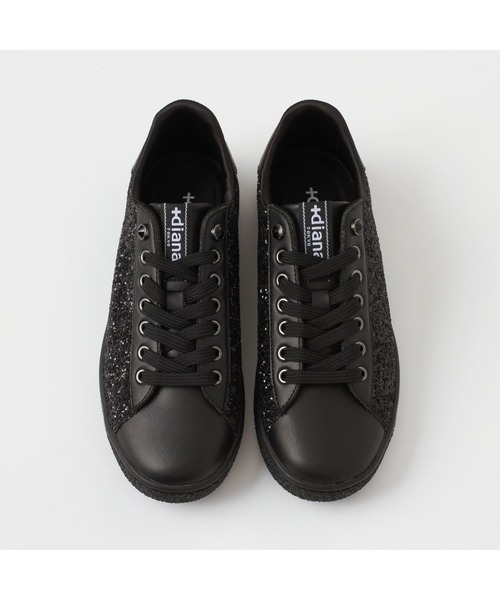 「+diana」 ローカットスニーカー 23.5cm ブラック レディース_画像8