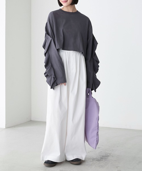 「forksy.」 長袖カットソー FREE アイボリー レディース_画像9