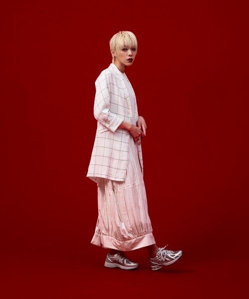 「New Balance」 ローカットスニーカー 26.5cm シルバー メンズ_画像4