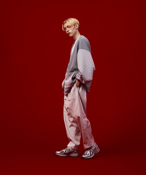 「New Balance」 ローカットスニーカー 26.5cm シルバー メンズ_画像5