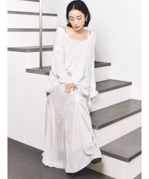 snidel ワンピース SNIDEL（スナイデル） 深Vニットセットキャミワンピース 23秋冬