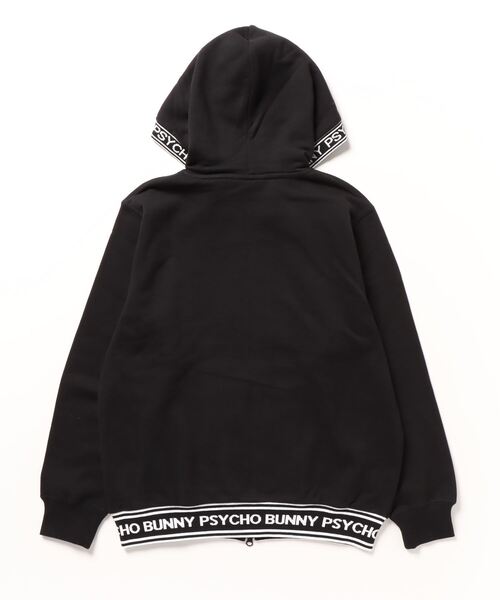 Psycho Bunny（サイコバニー） ジップアップパーカー SMALL ホワイト