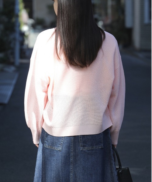 「HONEYSUCKLE ROSE」 ニットカーディガン M オフホワイト レディース_画像5