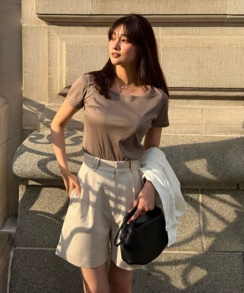 Her lip to パンツ Tucked Twill Bermuda Shorts レディース