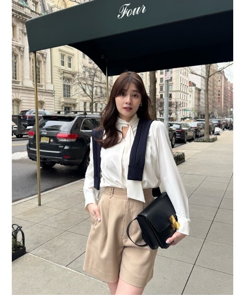 Her lip to パンツ Tucked Twill Bermuda Shorts レディース