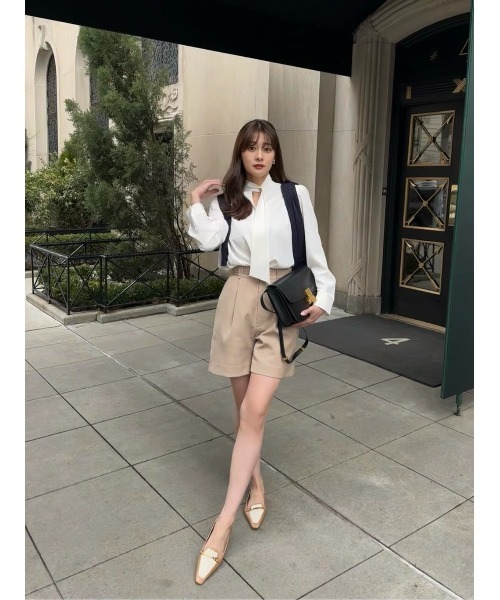 Her lip to パンツ Tucked Twill Bermuda Shorts レディース