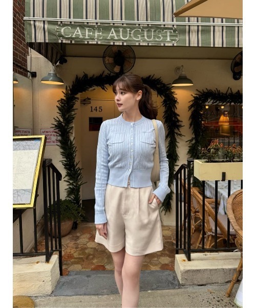 Her lip to パンツ Tucked Twill Bermuda Shorts レディース