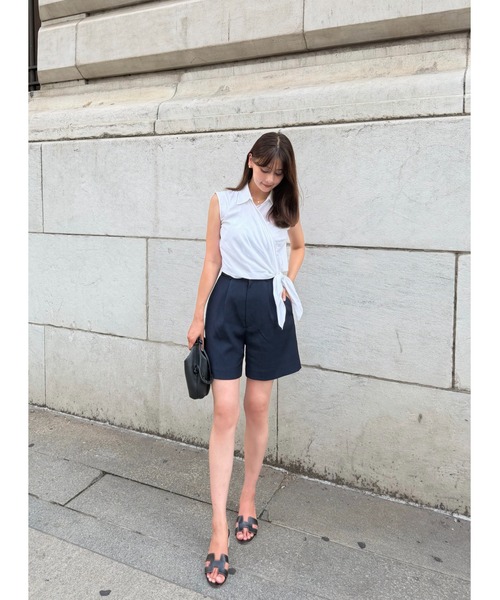 Her lip to パンツ Tucked Twill Bermuda Shorts レディース