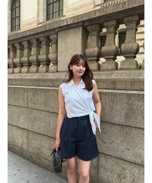 Her lip to パンツ Tucked Twill Bermuda Shorts レディース