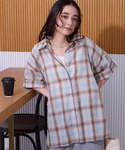 uvカット ブラウス シャツ 夏 半袖 インド...の詳細画像4