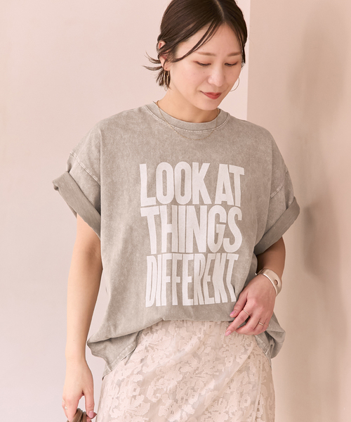ジャーナルスタンダード  ラウンドヘムTシャツ JOURNAL STANDARD（ジャーナルスタンダード）の「ラウンドヘムロゴ