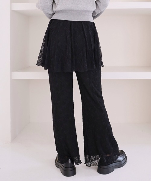 archives（アルシーヴ） パンツ レイヤードレースパンツ レディース