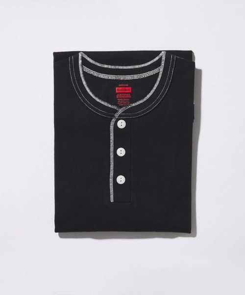 Healthknit（ヘルスニット） ヘンリーネック tシャツ 別注 ヘンリー