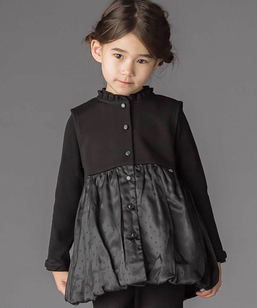 「BeBe Petits Pois Vert」 「KIDS」セットアップ 130cm ブラック キッズ_画像4