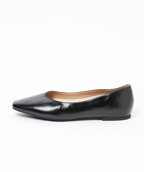 「GLOBAL WORK」 フラットパンプス MEDIUM シルバー レディース_画像2