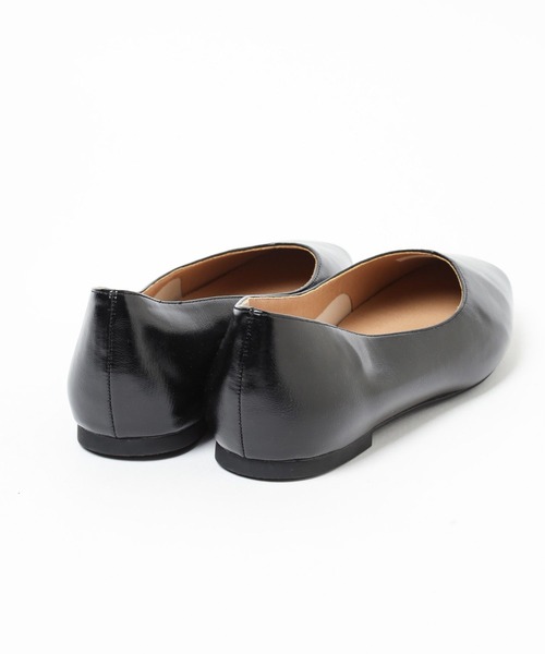 「GLOBAL WORK」 フラットパンプス MEDIUM シルバー レディース_画像4