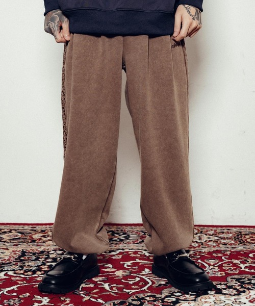 「Subciety」 イージーパンツ X-LARGE ブラウン メンズ_画像3