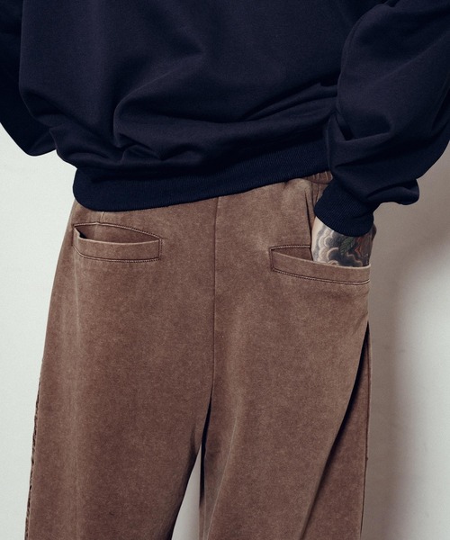 「Subciety」 イージーパンツ X-LARGE ブラウン メンズ_画像9