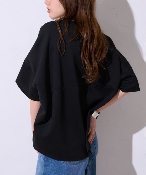 tシャツ 「初秋にも使える新色登場」5分袖オーバーサイズTシャツ レディース | TRIANGLE PALETTE | 13
