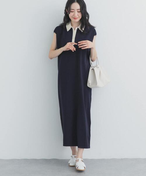 美品♡【アーバンリサーチ】フレンチスリーブ　ワンピース ドット URBAN RESEARCH DOORS（アーバンリサーチドアーズ） ワンピース 半袖