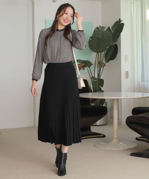 「ANY SIS」 長袖ブラウス MEDIUM グレー レディース_画像3