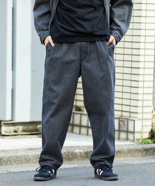 「FREAK'S STORE」 デニムパンツ MEDIUM ブラック メンズ_画像8