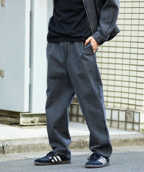 「FREAK'S STORE」 デニムパンツ MEDIUM ブラック メンズ_画像9