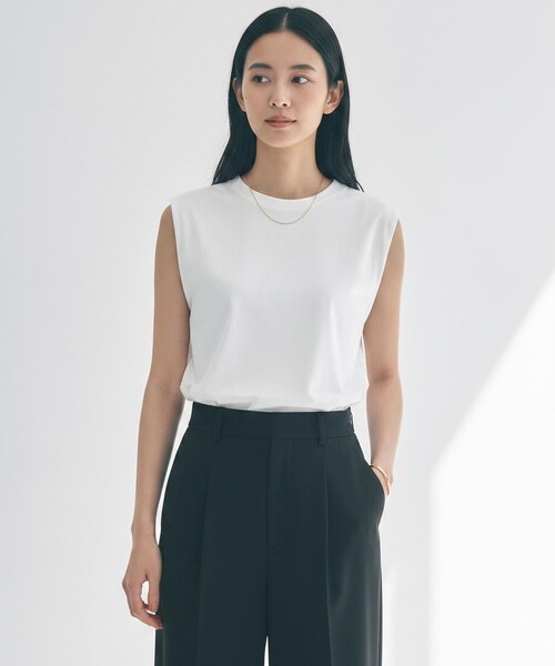 tシャツ ドライタッチフライス ノースリーブ Tシャツ レディース | UNFILO | 01
