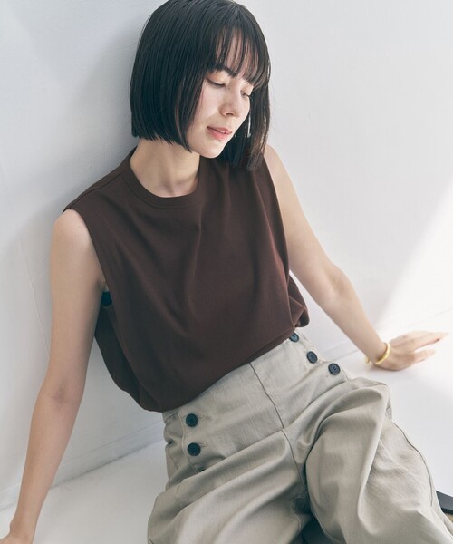 tシャツ ドライタッチフライス ノースリーブ Tシャツ レディース | UNFILO | 06