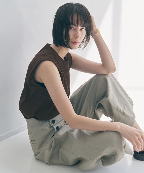 tシャツ ドライタッチフライス ノースリーブ Tシャツ レディース | UNFILO | 07