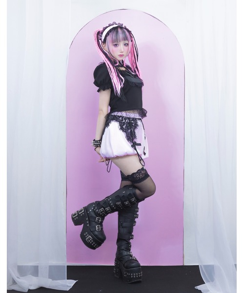 AVENCHUMU パンツ Race garter balloon short pants レディース
