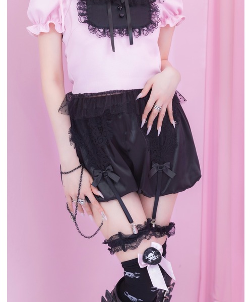 AVENCHUMU パンツ Race garter balloon short pants レディース