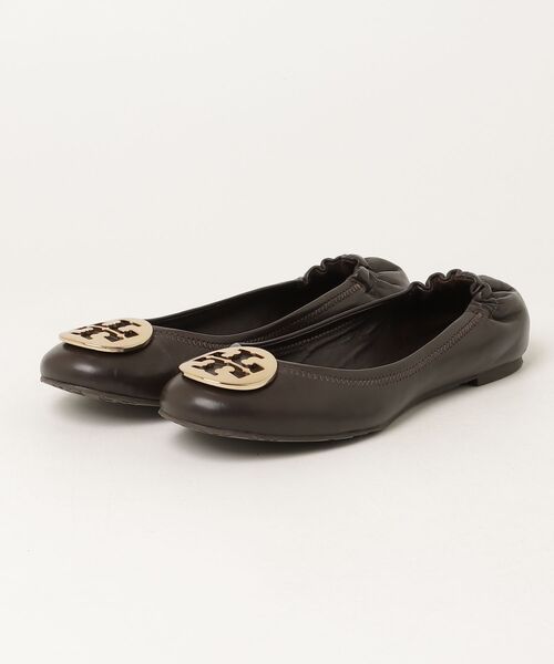 TORY BURCH（トリーバーチ） MINNIE TRAVEL バレエシューズ 8 ブラウン