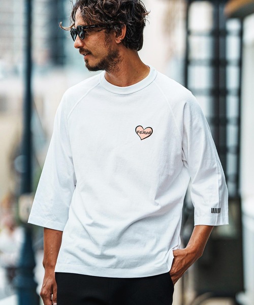 「felkod」 7分袖Tシャツ X-LARGE ブラック メンズ_画像3