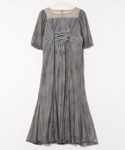 「Dorry Doll」 半袖ワンピース MEDIUM カーキ レディース_画像2