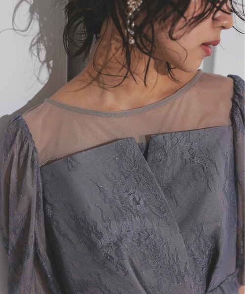 「Dorry Doll」 半袖ワンピース MEDIUM カーキ レディース_画像6