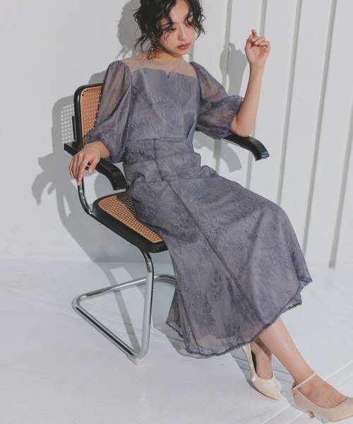 「Dorry Doll」 半袖ワンピース MEDIUM カーキ レディース_画像7