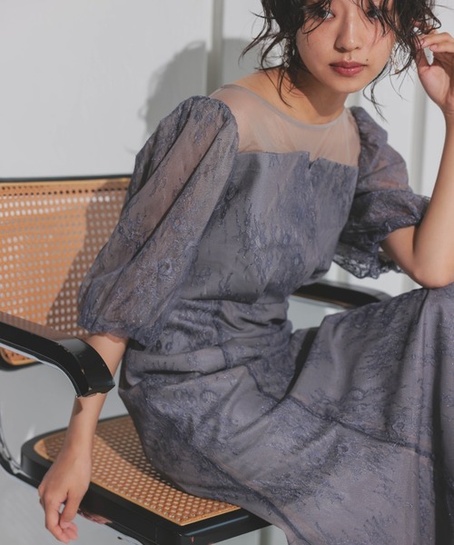 「Dorry Doll」 半袖ワンピース MEDIUM カーキ レディース_画像8